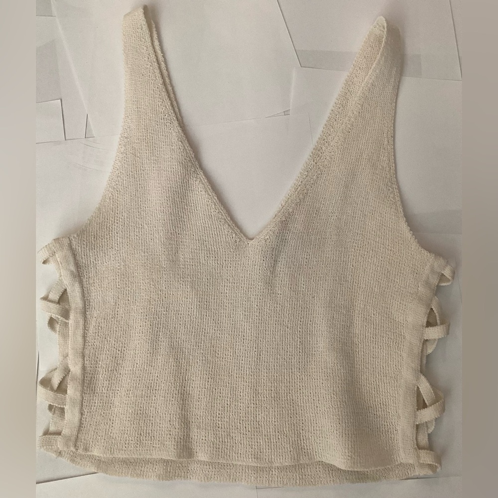 Dolce Vita Cream Knit Tank Top